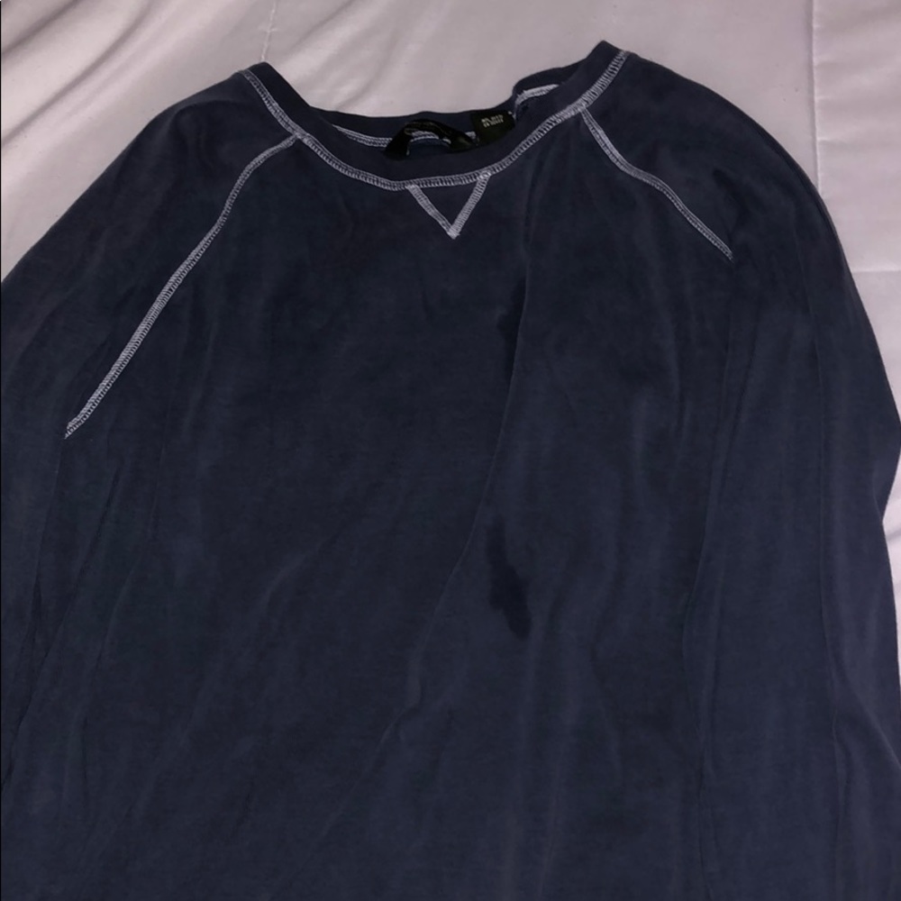 blue crewneck